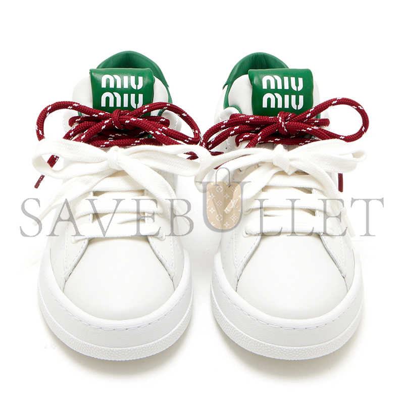 MIU MIU LEATHER SNEAKERS 5E387E MIU MIU LEATHER SNEAKERS 5E387E